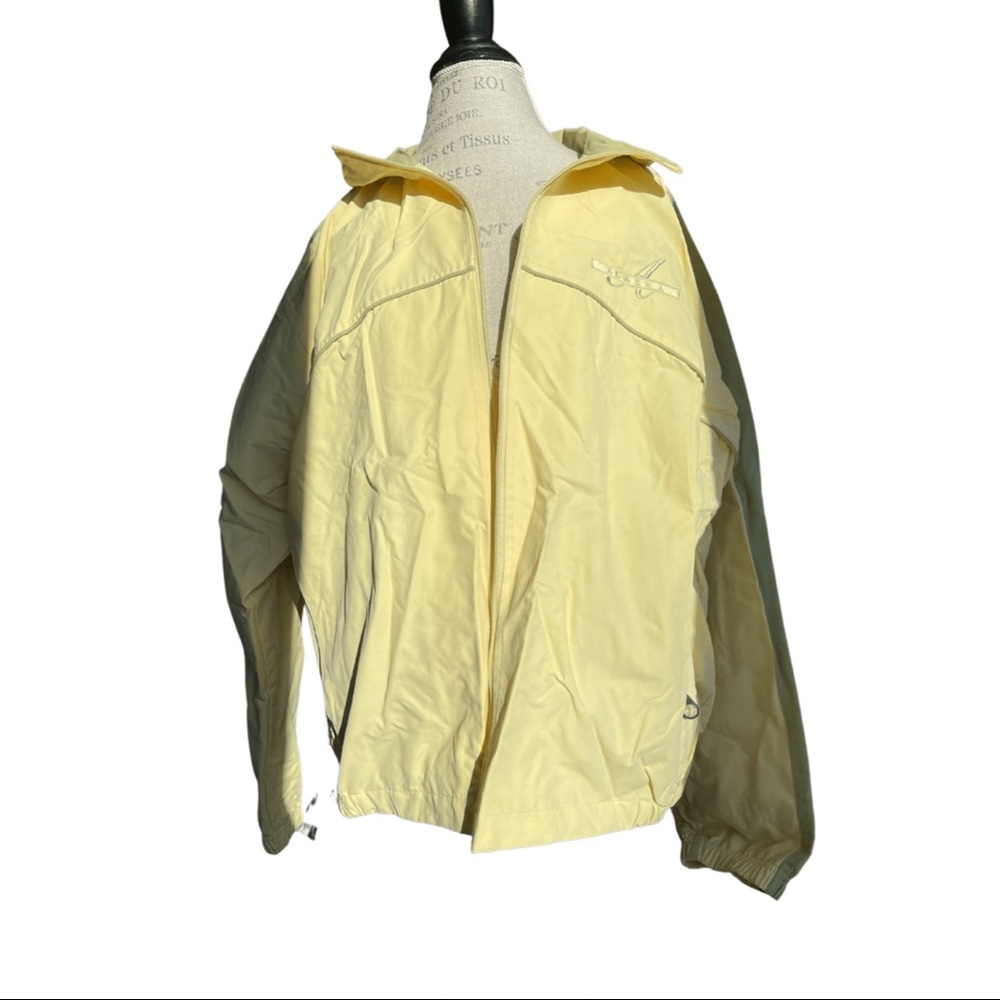 Pastel Yellow + Green Windbreaker